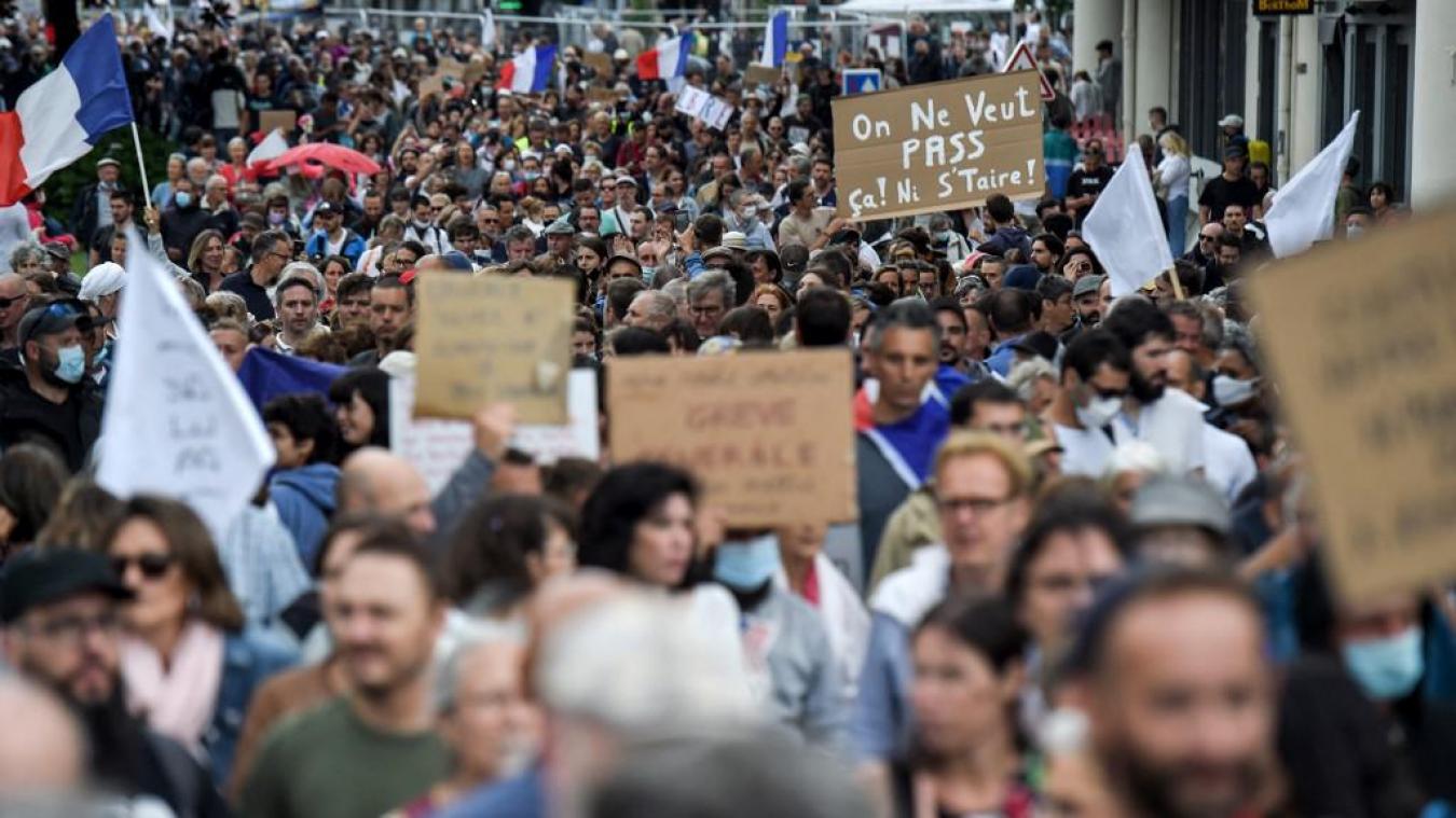 Manifestation 28 août, 2021 - Marseille Canebiere