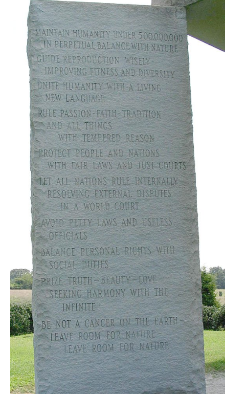 Georgia guide stones