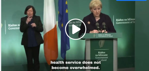 NOUVEAU - L'Irlande réimpose les restrictions  CAS---VITE -19, y compris un couvre-feu à minuit. 93 % de la population adulte est complètement V--A---X---Y--N--E--E