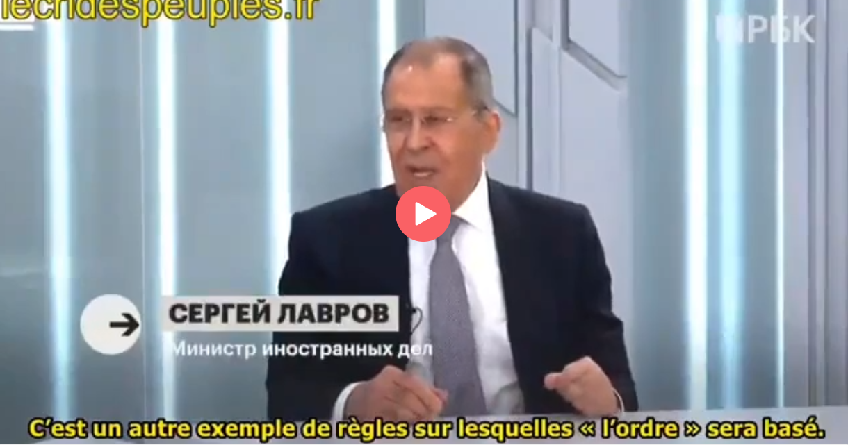Serguei Lavrov répond à des questions géopolitiques, en Russie!!!!