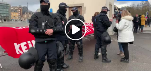 Le Luxembourg contre les mesures CAS-VITE : arrestations, affrontements, violences policières, canons à eau.