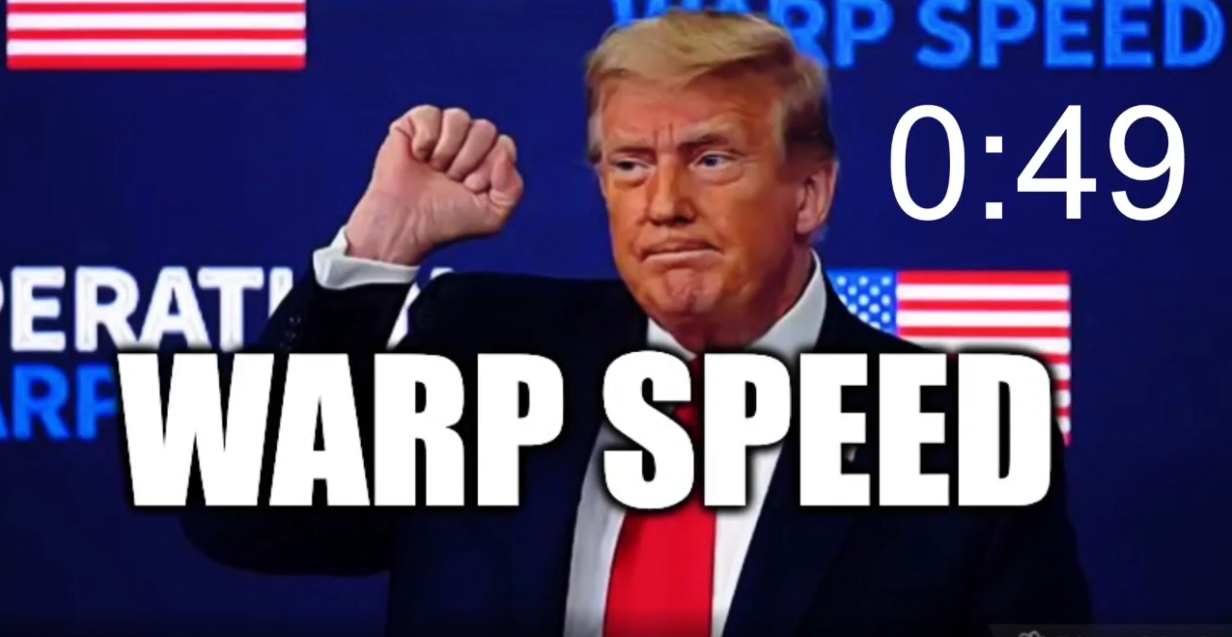 Pour quelles raisons le Président Trump a-t-il déployé l'Opération Warp Speed? Mon analyse dans ce webjournal.  LBRY URL