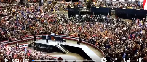 Trump aujourd'hui  plus de 50,000 personnes…