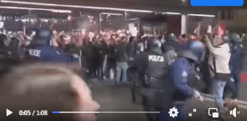 La Suisse manifestation anti passe nazitaire!!!!! Le Peuple en délire!