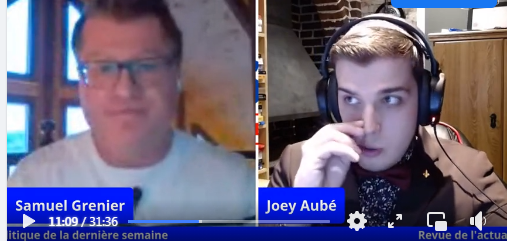 SAM EN DIRECT - CHRONIQUE POLITIQUE AVEC JOEY AUBÉ