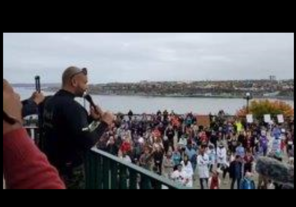 Manifestation à Québec le 15 octobre 2021