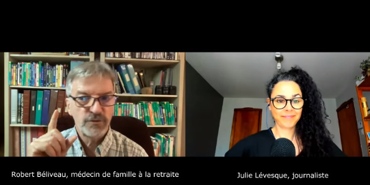 Julie Lévesque rencontre Dr Robert Béliveau, Fondation pour la défense des droits et libertés du peuple