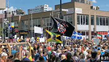 "La Résistance Pacifique" 11 Septembre 2021 MANIF Mel Goyer PRO-CHOIX Émilie-Gamelin MONTRÉAL