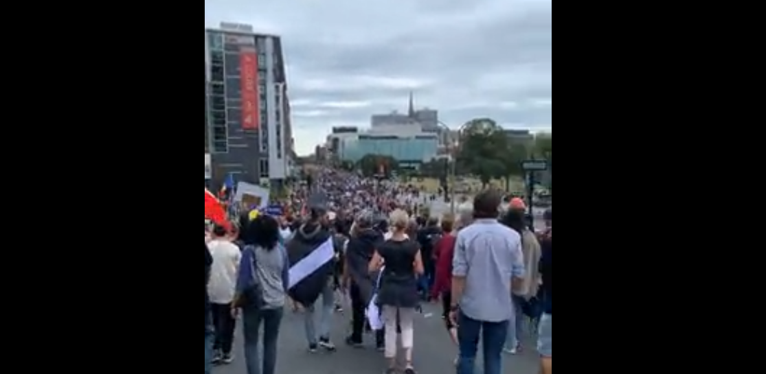 Marche de Montréal:, 11 septembre 2021…Fondation pour la défense des droits et libertés du peuple