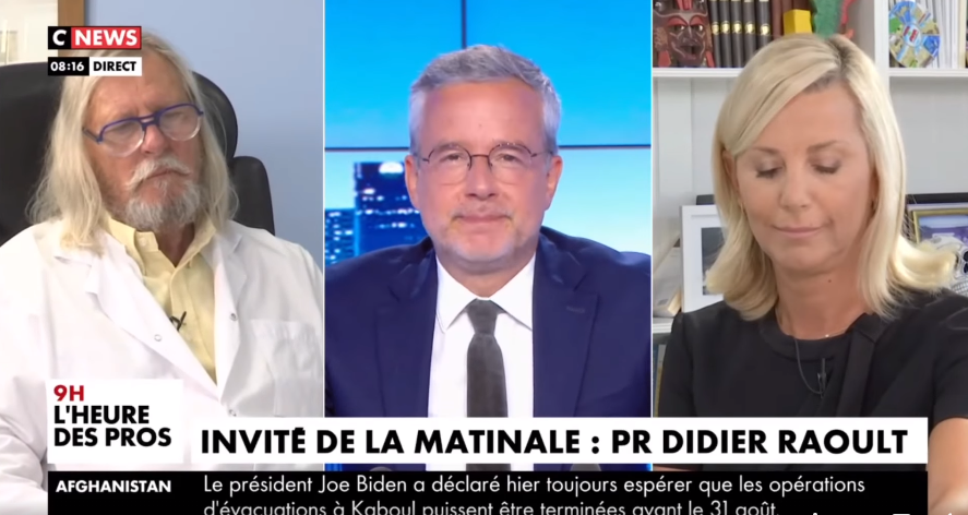 Interview du Pr Raoult ce matin sur CNews : droit dans ses bottes, il persiste, n'en déplaise aux médisants.