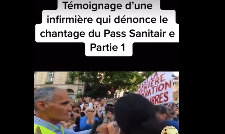 Témoignage d’une infirmière qui dénonce le chantage du #PassSanitaire…!