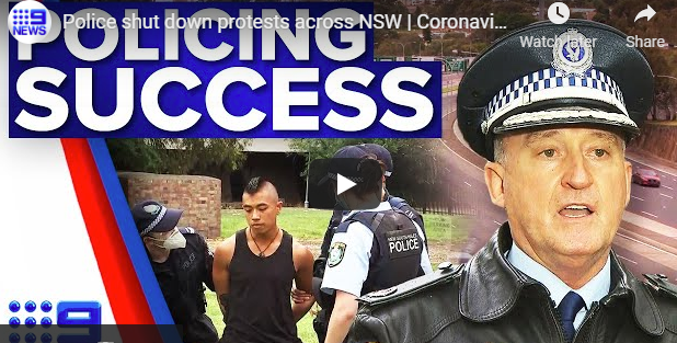 La police a mis fin aux manifestations dans toute la Nouvelle-Galles du Sud | Coronavirus | 9 Nouvelles Australie