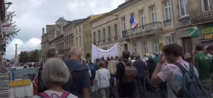 Manifestation Anti Pass à Bordeaux | Cortège divisé politiquement | 18 septembre 2021