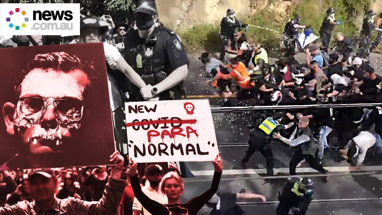 Les manifestations de verrouillage deviennent chaotiques à Melbourne et Brisbane...DU N'IMPORTE QUOI DES DIRIGEANTS OU SOI-DIANTS DIRIGEANTS!!!!