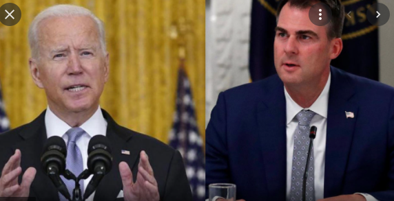 Le gouverneur Stitt en Oklahoma répond au vaccin de Joe Biden  et l'envoi se promener!!!!!!