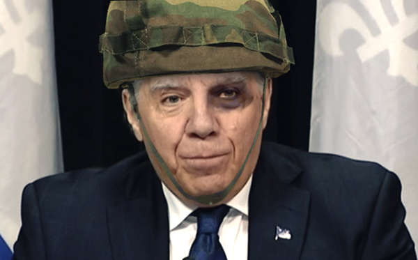 Legault est comme le Diable..... il a fait le signe 666.....