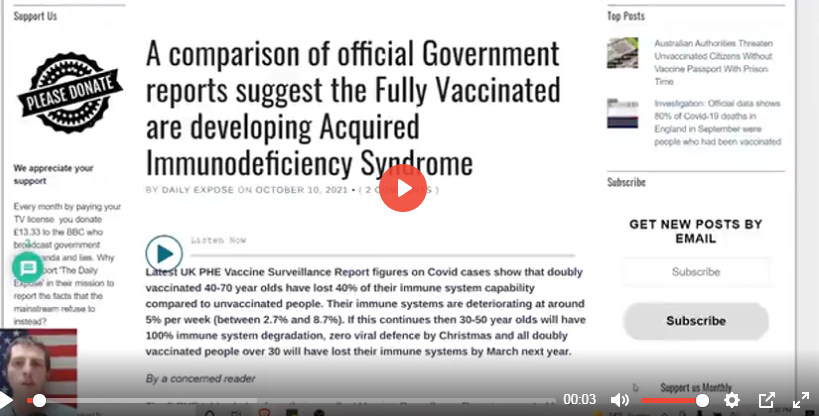 LES  VAXXERS DÉVELOPPENT A.I.D.S.   (SIDA) (PREUVE SANGUINE)