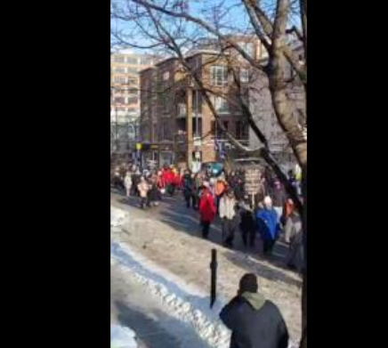 Manifestation Montreal 22 janvier 2022